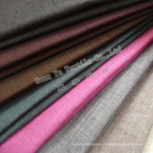 Solid Upholstery Polyester Linen Fabric (G844-100)